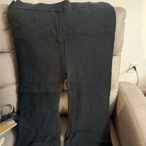 Ava & Viv Women’s Dark Ribbed Sweater Pants